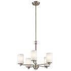 Lustre à 1 étage Kichler Joelson 43923NI 5-lumières 100W nickel brossé