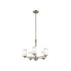 Lustre à 1 étage Kichler Joelson 43923NI 5-lumières 100W nickel brossé