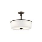 Suspendu transformable Kichler Joelson 43925OZ 3-lumières 100W vieux bronze