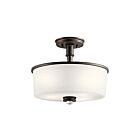 Plafonnier Kichler Joelson 43926OZ 3-lumières 75W vieux bronze