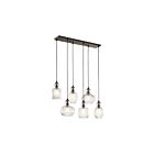 Lustre linéaire Kichler Riviera 43950OZ 6-lumières 75W vieux bronze