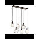 Lustre linéaire Kichler Riviera 43950OZ 6-lumières 75W vieux bronze
