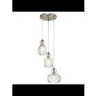 Suspendu Kichler Riviera 43952NI 3-lumières 75W nickel brossé