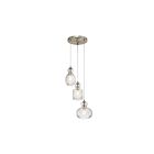 Suspendu Kichler Riviera 43952NI 3-lumières 75W nickel brossé