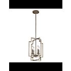 Suspendu de foyer Kichler Downtown 43964PN 4-lumières 60W nickel poli