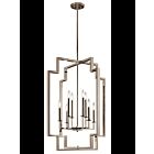 Lustre de foyer Kichler Downtown 43966PN 8-lumières 60W nickel poli