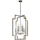 Lustre de foyer Kichler Downtown 43966PN 8-lumières 60W nickel poli