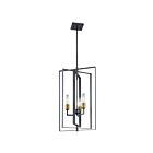 Suspendu de foyer Kichler Taubert 43983BK 3-lumières 100W noir