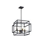 Suspendu Kichler Taubert 43984BK 4-lumières 100W noir