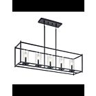 Lustre linéaire Kichler Crosby 43995BK 5-lumières 60W noir