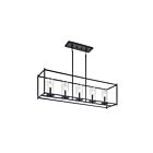 Lustre linéaire Kichler Crosby 43995BK 5-lumières 60W noir