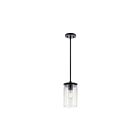 Mini suspendu Kichler Crosby 43996BK 1-lumière 100W noir