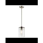 Mini suspendu Kichler Crosby 43996NI 1-lumière 100W nickel brossé