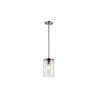 Mini suspendu Kichler Crosby 43996NI 1-lumière 100W nickel brossé