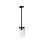Mini suspendu Kichler Crosby 43996OZ 1-lumière 100W vieux bronze