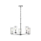 Lustre à 1 étage Kichler Crosby 43999CH 5-lumières 60W chrome