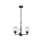 Mini Chandelier Kichler Winslow 44029BK 3-lumières 75W noir