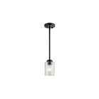 Mini suspendu Kichler Winslow 44032BK 1-lumière 75W noir