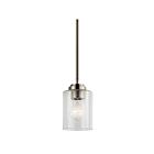 Mini suspendu Kichler Winslow 44032NI 1-lumière 75W nickel brossé