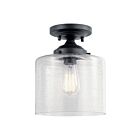 Plafonnier semi-encastré Kichler Winslow 44033BK 1-lumière 75W noir