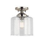 Plafonnier semi-encastré Kichler Winslow 44033NI 1-lumière 75W nickel brossé