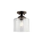 Plafonnier semi-encastré Kichler Winslow 44033OZ 1-lumière 75W vieux bronze