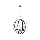 Lustre à 1 étage Kichler Winslow 44034BK 3-lumières 75W noir