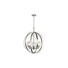 Lustre à 1 étage Kichler Winslow 44034NI 3-lumières 75W nickel brossé
