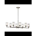 Lustre à 1 étage Kichler Winslow 44035NI 8-lumières 75W nickel brossé