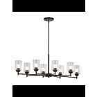 Lustre à 1 étage Kichler Winslow 44035OZ 8-lumières 75W vieux bronze