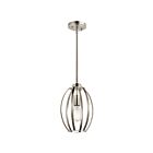 Suspendu Kichler Tao 44054NI 1-lumière 75W nickel brossé
