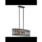 Lustre ovale Kichler Aldergate 44077BK 6-lumières 75W noir