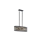 Lustre ovale Kichler Aldergate 44077BK 6-lumières 75W noir
