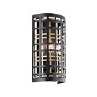 Applique murale Kichler Aldergate 44079BK 2-lumières 60W noir