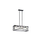 Lustre linéaire Kichler Moorgate 44081BK 5-lumières 75W noir