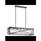 Lustre linéaire Kichler Moorgate 44082BK 7-lumières 75W noir