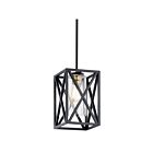 Mini suspendu Kichler Moorgate 44083BK 1-lumière 75W noir