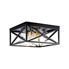 Plafonnier Kichler Moorgate 44084BK 4-lumières 60W noir