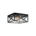Plafonnier Kichler Moorgate 44084BK 4-lumières 60W noir