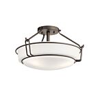 Plafonnier semi-encastré Kichler Alkire 44085OZ 3-lumières 75W vieux bronze