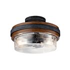Plafonnier semi-encastré Kichler Grand 44100AUB 2-lumières 75W teint châtain