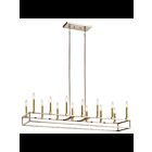 Lustre linéaire Kichler Finet 44111PN 14-lumières 60W nickel poli