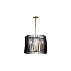 Lustre rond Kichler Linara 44167BK 6-lumières 60W noir
