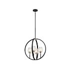 Suspendu Kichler Moyra 44239BK 4-lumières 60W noir