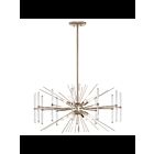 Lustre rond Kichler Eris 44276PN 8-lumières 60W nickel poli