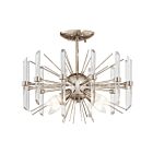 Plafonnier semi-encastré Kichler Eris 44277PN 4-lumières 60W nickel poli
