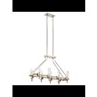Lustre linéaire Kichler Telan 44285WWW 8-lumières 40W bois blanc délavé