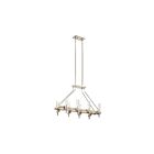 Lustre linéaire Kichler Telan 44285WWW 8-lumières 40W bois blanc délavé