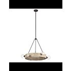 Lustre à 1 étage Kichler Marquee 44295WWW 6-lumières 60W bois blanc délavé