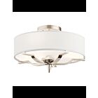Plafonnier Kichler Kinsey 44314PN 3-lumières 75W nickel poli
